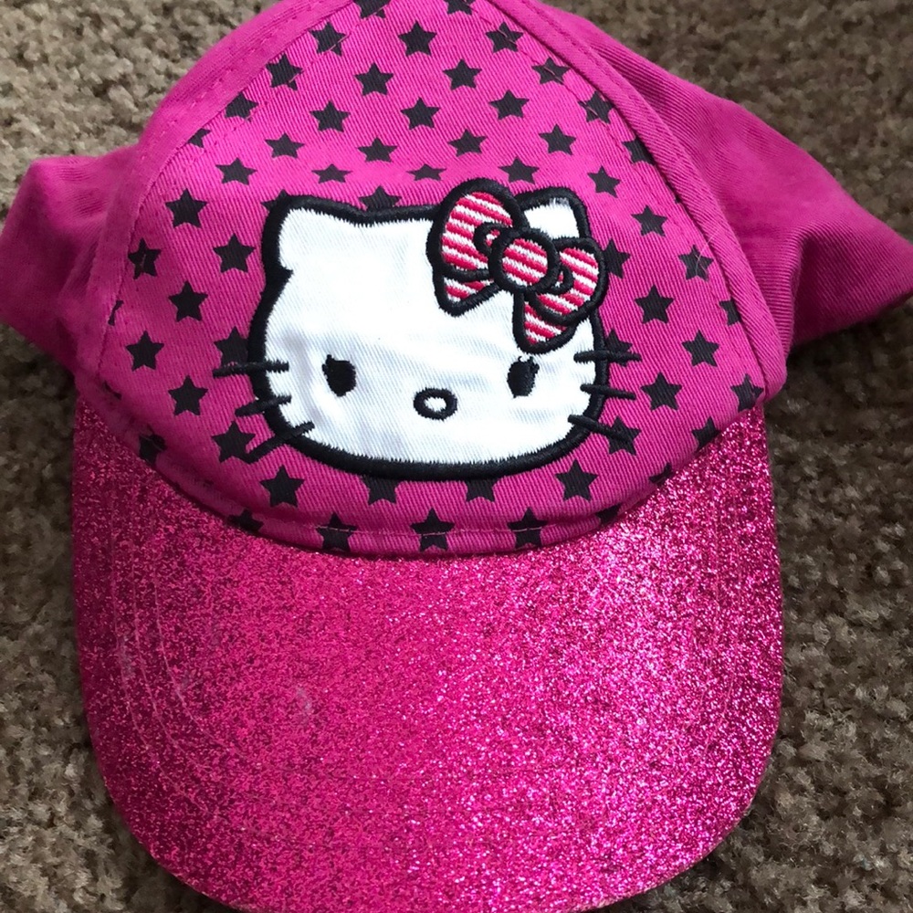 Pink Hello kitty hat